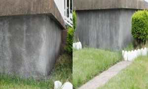 This foundation stucco repair will gives this customer years of trouble free service.